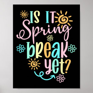 Affiche Est-ce que c'est déjà les vacances de printemps Fl