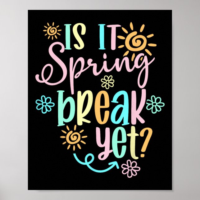 Affiche Est-ce que c'est déjà les vacances de printemps Fl (Devant)