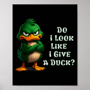 Affiche Est-ce que j'ai l'air de donner un canard drôle sa