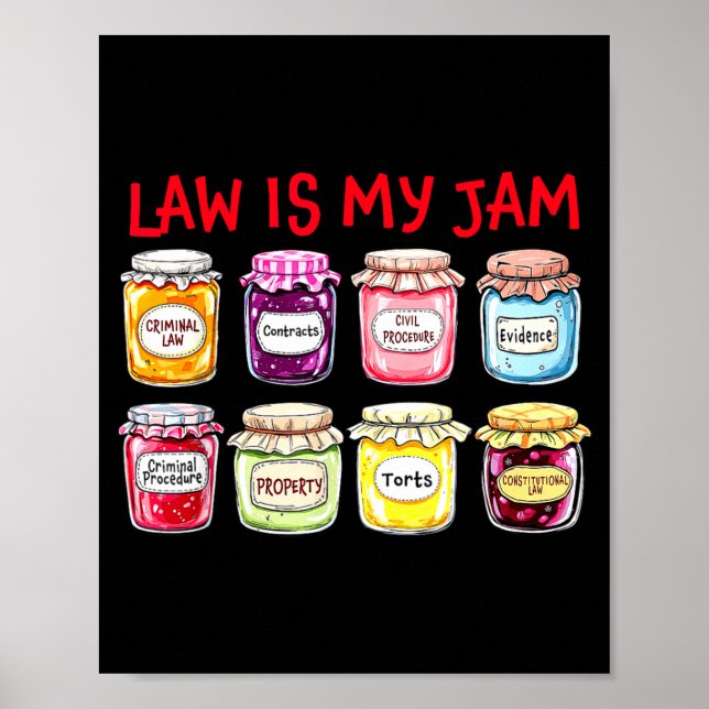 Affiche Est-ce que Law Jam Avocat Avocats Collègue de trav (Devant)