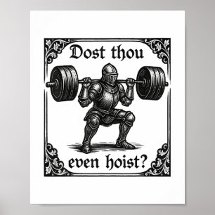 Affiche Est-Ce Que Tu Peux Même Hoist Funny Gothique Deadl