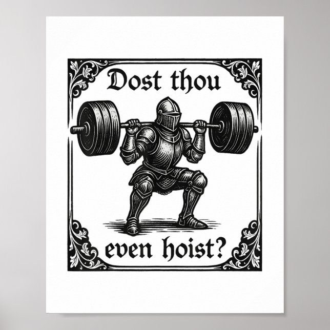 Affiche Est-Ce Que Tu Peux Même Hoist Funny Gothique Deadl (Devant)