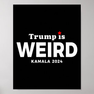 Affiche Est-ce que Weird Harris Waltz 2024 Élection Kamala