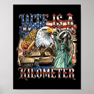 Affiche Est-ce qu'un kilomètre est drôle père fondateur du