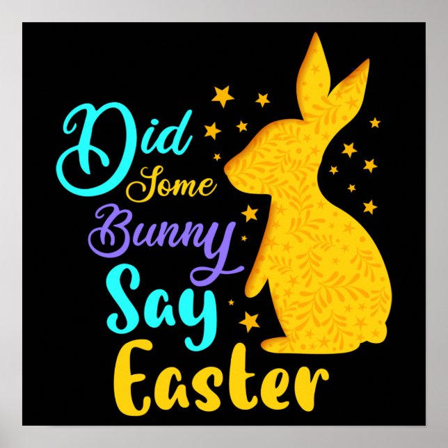 Affiche Est-Ce Qu'Un Lapin A Dit Pâques (Devant)