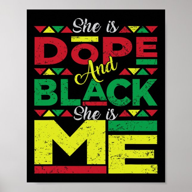 Affiche Est Drogue Et Noire Elle Est Moi Histoire Noire Me (Devant)