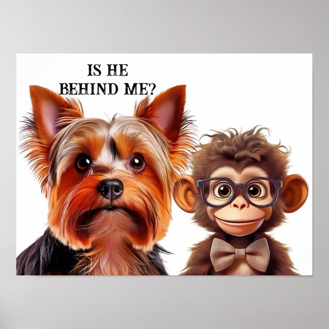 Affiche Est-il derrière moi ? (Devant)