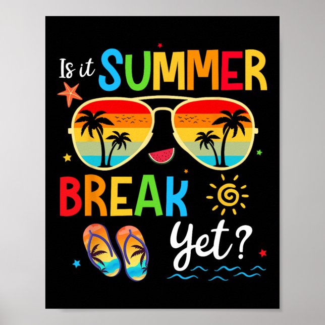 Affiche Est-Il Pause Été Pourtant Joyeux Dernier Jour De L (Devant)