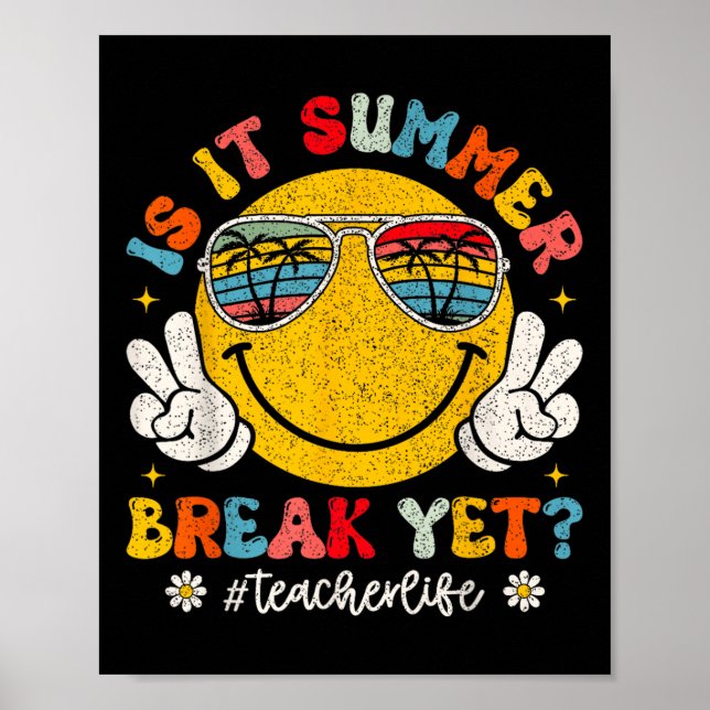Affiche Est-Il Pause Été Pourtant La Vie De L'Enseignant S (Devant)