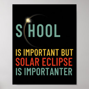 Affiche Est Important Mais L'Éclipse Solaire Est Important
