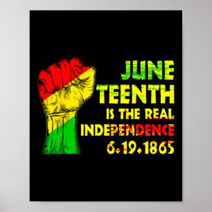 Affiche Est Le Véritable Jour De L'Indépendance 1865 La Li