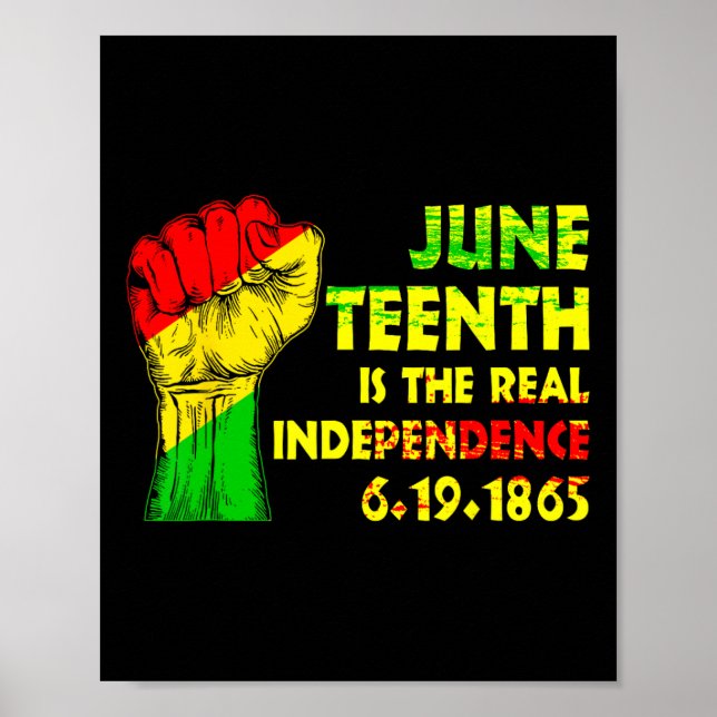 Affiche Est Le Véritable Jour De L'Indépendance 1865 La Li (Devant)