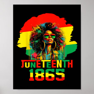 Affiche Est ma fête de l'indépendance Femmes noires Libert