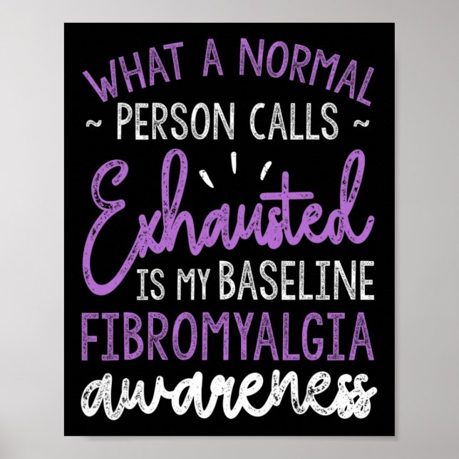 Affiche Est Mon Ruban De Sensibilisation À La Fibromyalgie (Devant)