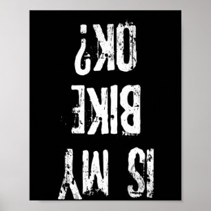 Affiche Est Mon Vélo Ok Drôle Cadeau Vélo