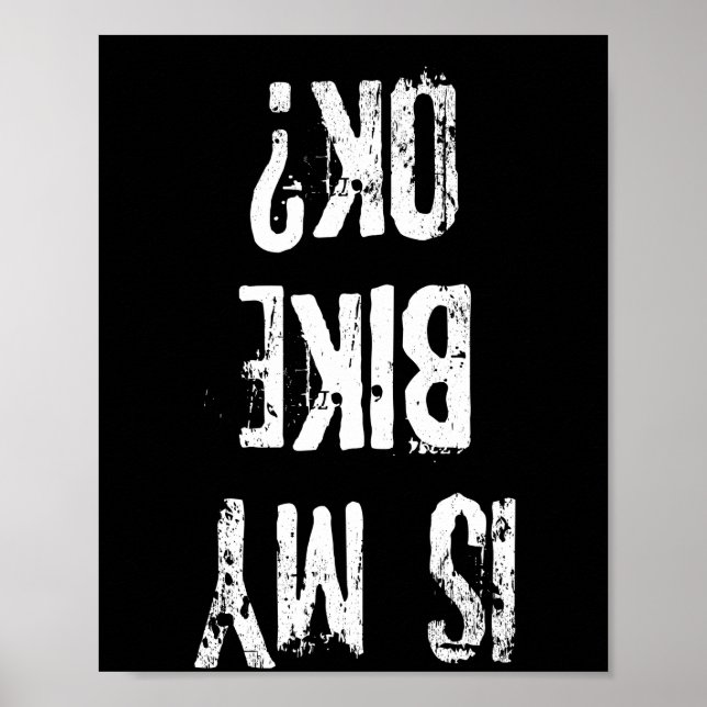 Affiche Est Mon Vélo Ok Drôle Cadeau Vélo (Devant)