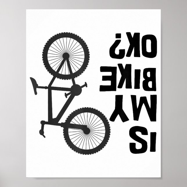 Affiche Est Mon Vélo OK Funny VTT (Devant)