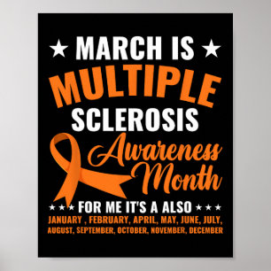 Affiche Est Sclérose en plaques Mois de sensibilisation Ms