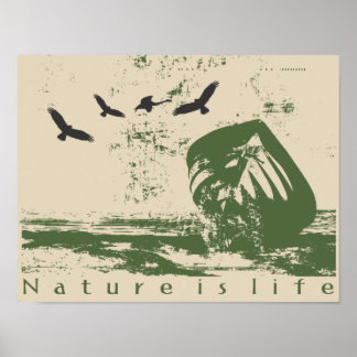 Affiche Estampa Nature