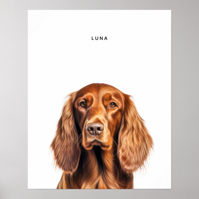 Affiche Estampe irlandaise personnalisée (Devant)