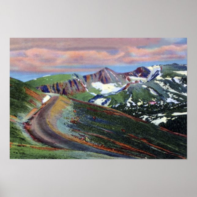 Affiche Estes Park Colorado Trail Ridge Rd Point le plus é (Devant)