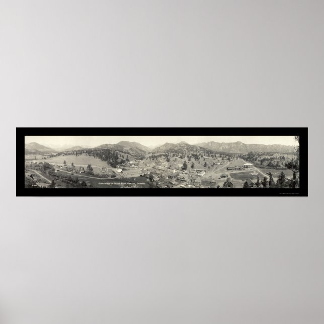 Affiche Estes Park Village, CO Photo 1919 (Devant)
