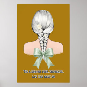 Affiche esthétique Coquette Self Care Bow & Daisie