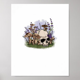 Affiche Esthétique Cottagecore Champignon Homme Fantastiqu
