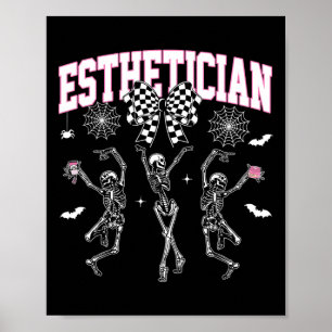 Affiche Esthétique Dansant Skeleton Halloween Bow Skin The