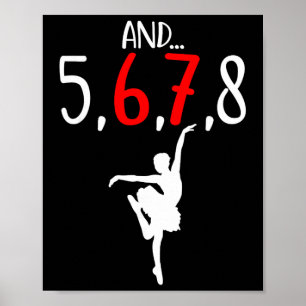 Affiche Et 5 6 7 8 Chorégraphe Danse Professeur de Byllet