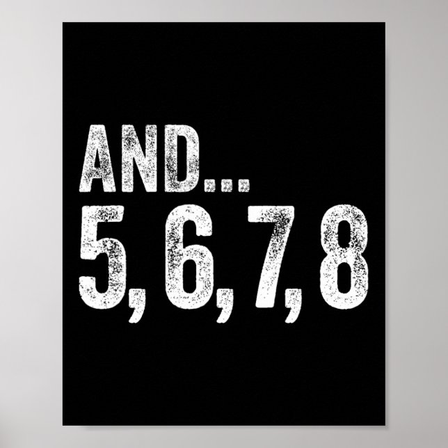 Affiche Et 5 6 7 8 Danse Enseignant Ligne Cours de danse (Devant)