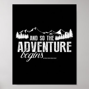 Affiche Et ainsi commence l'aventure Camping Road Trip