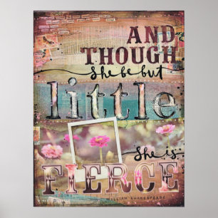 Affiche "Et bien qu'elle ne soit que petite, elle est féro