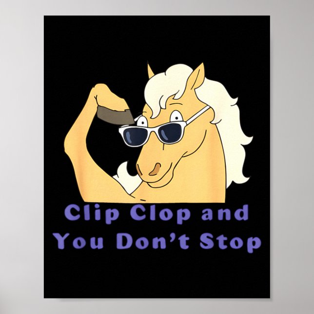 Affiche Et Cheval Clip Clop N'Arrête Pas (Devant)