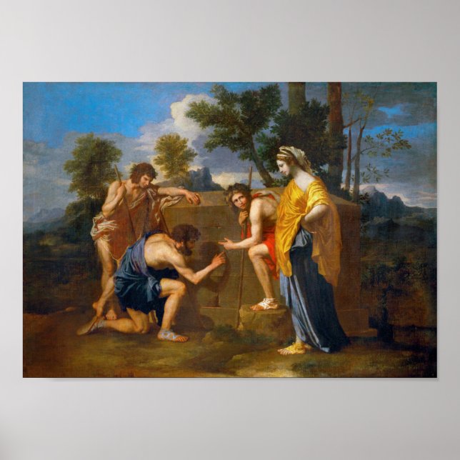 Affiche Et dans Arcadia ego, Poussin (Devant)