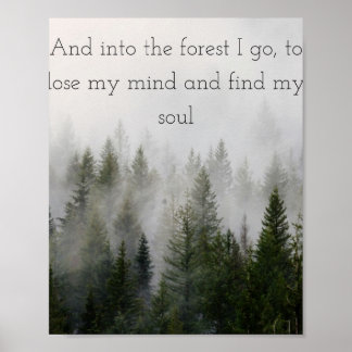 Affiche Et dans la forêt, je vais