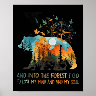 Affiche Et dans la forêt, je vais perdre la tête en campin
