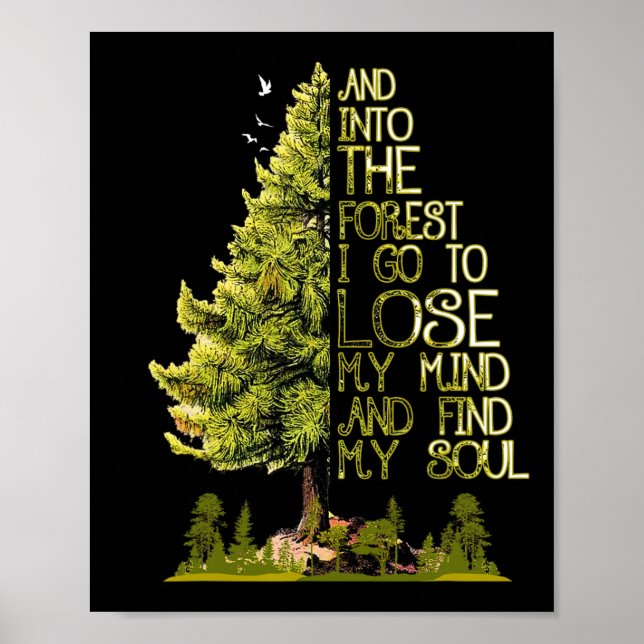 Affiche Et dans la forêt, je vais perdre mon esprit et tro (Devant)