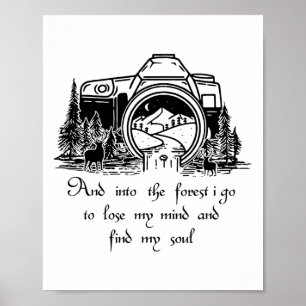 Affiche Et dans la forêt, je vais perdre mon esprit et tro