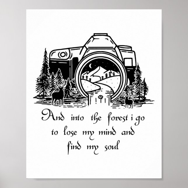 Affiche Et dans la forêt, je vais perdre mon esprit et tro (Devant)
