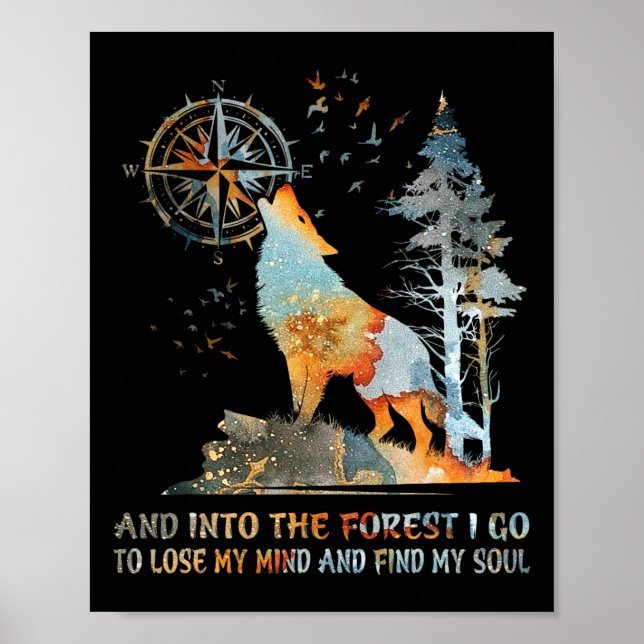 Affiche Et Dans La Forêt Je Vais Perdre Mon Esprit Et Trou (Devant)