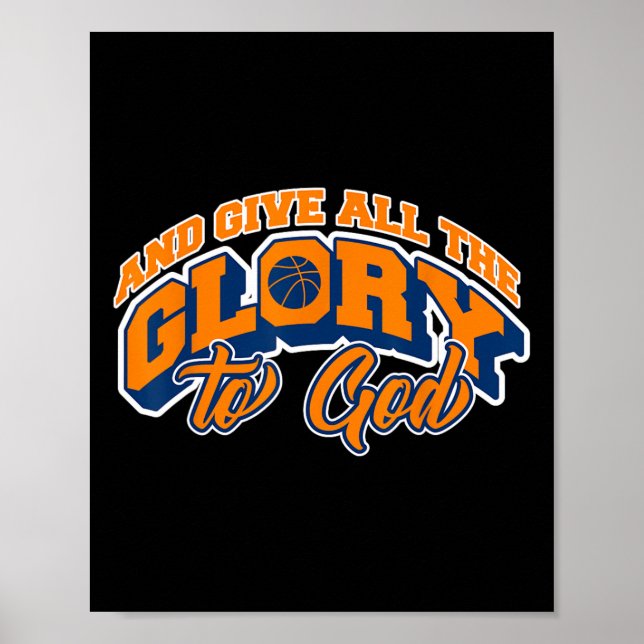 Affiche Et donner toute la gloire à Dieu Sketll Fan Player (Devant)
