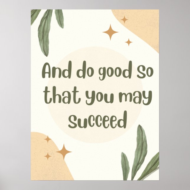 Affiche Et Faites De Bons Citations Si Minimalistes (Devant)