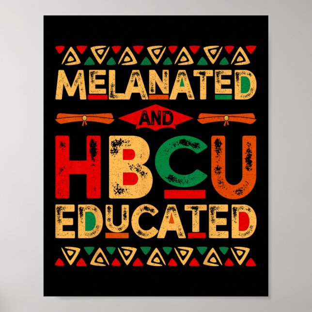 Affiche Et Hbcu A Éduqué La Fierté Africaine Mois De L'His (Devant)