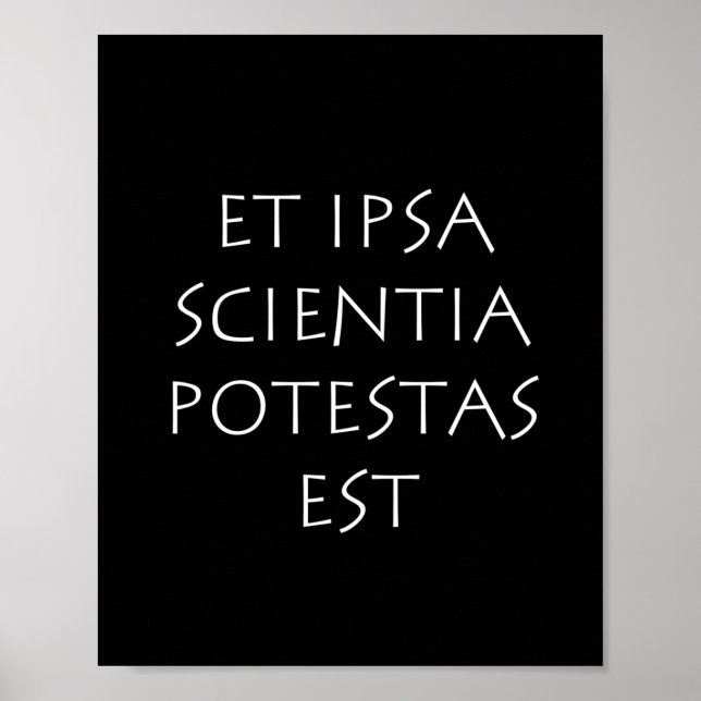 Affiche Et ipsa scientia potestas est (Devant)