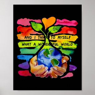 Affiche Et Je Me Pense Que C'Est Une Merveilleuse Terre Mo