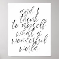 Et Je Me Pense Quel Monde Merveilleux