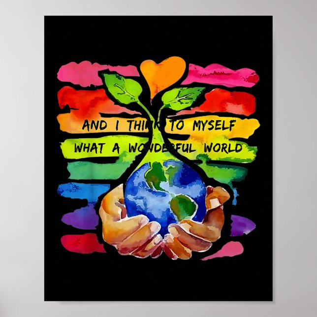 Affiche Et Je Pense À Moi-Même Quel Monde Merveilleux (Devant)