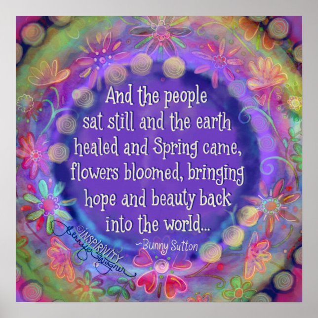 Affiche "Et le peuple s'assoit encore" Inspiritisme (Devant)