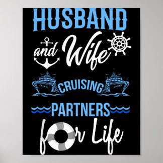 Affiche Et mari femme croisière partenaires de vie